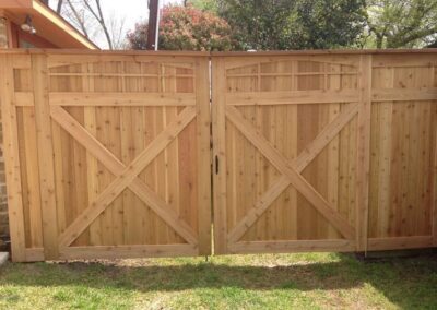 Elevate privacy and aesthetics with Spring Creek Fence's durable cedar fence installation