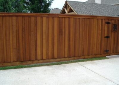 Chic Cedar Fence Setup by Spring Creek Fence and Gate