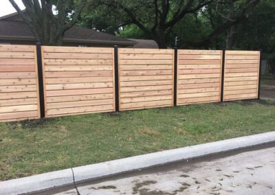 Stylish Cedar Fence by Spring Creek Fence and Gate - Expert Craftsmanship