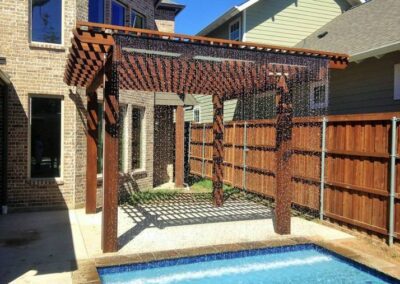 Custom Patio Pergola by Spring Creek Fence and Gate - Outdoor Relaxation Retreat