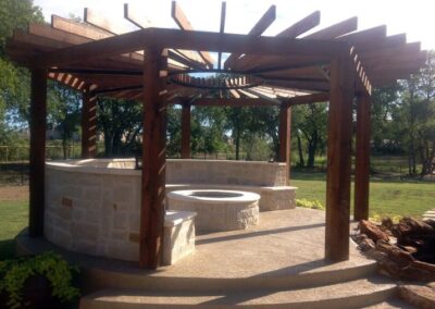 Custom Patio Pergola by Spring Creek Fence and Gate - Outdoor Living Enhancement