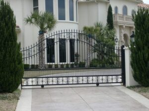Exquisite Iron Drive Gate - Spring Creek Fence and Gate, iron fences