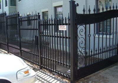 Durable iron fence installation by Spring Creek Fence & Gate, enhancing security and aesthetics