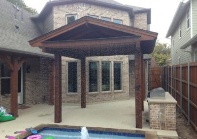 Stunning patio pergola by Spring Creek Fence - Outdoor living space enhancement.