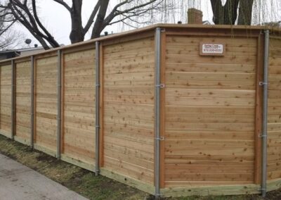 Durable Cedar Fence Installation by Spring Creek Fence and Gate