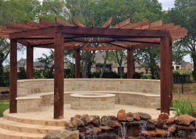 Custom Patio Pergola by Spring Creek Fence - Outdoor Living Excellence