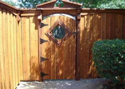 Custom Wooden Drive Gate Installation - Spring Creek Fence and Gate