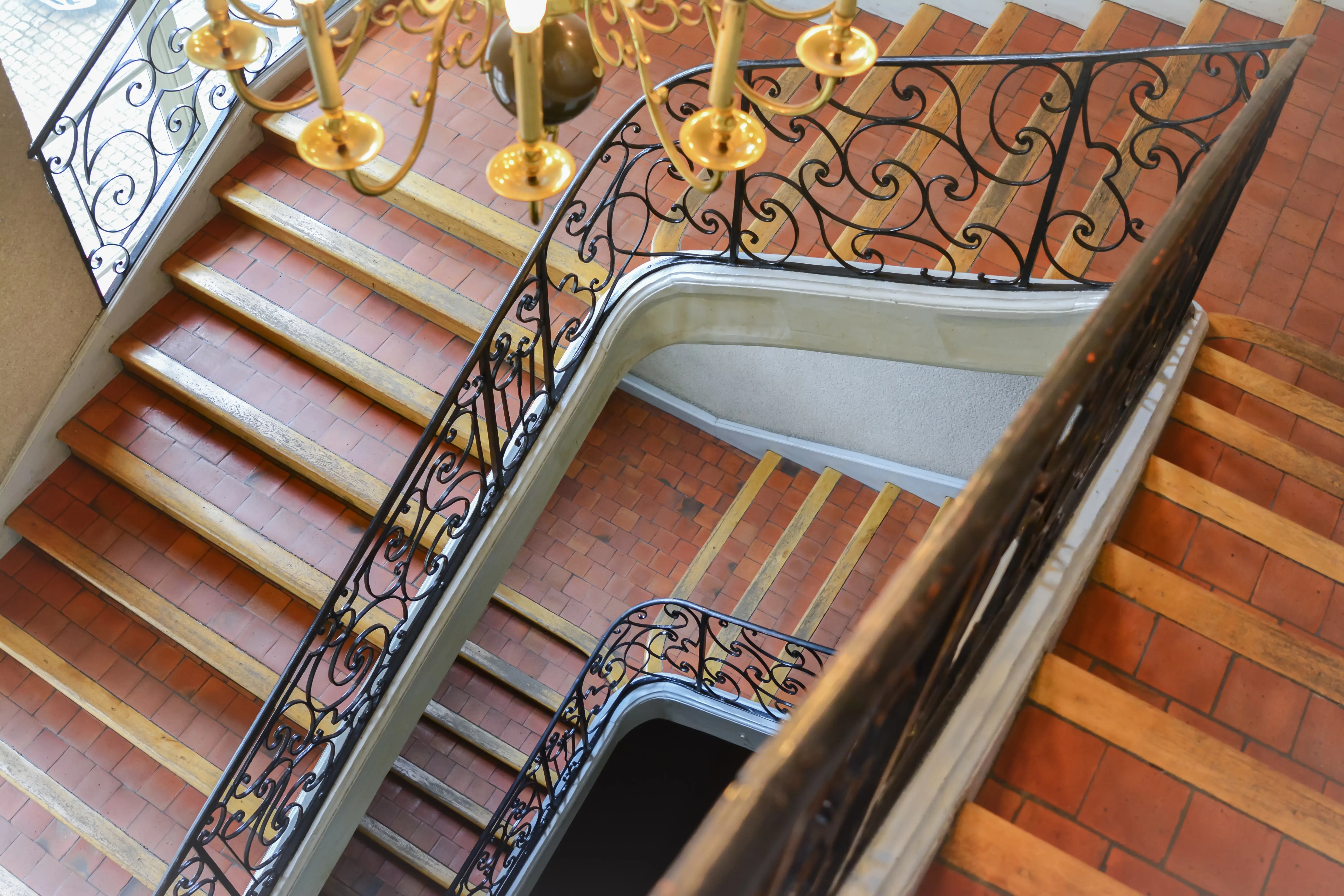 Elegant stairs and railings